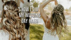 I Did My Hair For My Wedding Tutorial Youtube In 2021 Wedding Hairstyles Tutorial Wedding Hairstyles Hair