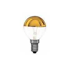 Pistillino Gold Mirror Top Light Bulb 40w R14 230v Light Bulb Bulb Mirror Tops