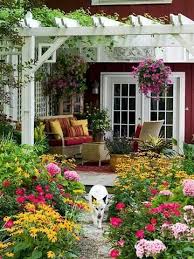 Beautiful Colors Would Love To Sit Out Here Backyard Patio Patio Garden