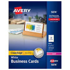 Best sources for cheap business cards. Avery Clean Edge Printable Business Cards 1 000 Cards 5874 Avery Com