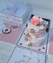 Der Auftrag War Eine Explosionsbox Zur Hochzeit Der Besten Freunding Mit Geldfach Und Karte Hochzeitstorte Basteln Hochzeitstorte Geldgeschenk Explosionsbox