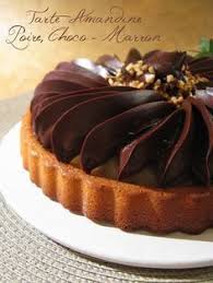 Tarte Amandine Poire Choco Marron Tarte Amandine Poire Au Chocolat Recette Dessert