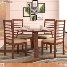 Amart furniture can transform your dining room with our 6 seater dining suites. Borgloon Wooden 4 Seater Dining Table Set Decornation