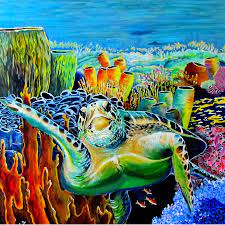 Beneath The Waves Painting by Susan Duxter - Pixels