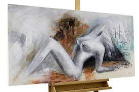 Acrylic painting nude woman | KunstLoft