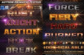 Action Filmatic Photoshop Styles Text Effects Psdbucket Com Photoshop Styles Photoshop Photoshop Text
