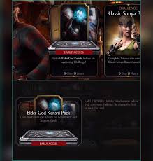 An original equipment radio is the best replacement stereo for your vehicle because it is the head unit intended for your car. Mortal Kombat X Mobile Fan Community Elder God Kenshi S Ea Is Available You Can Purchase His Ea Pack To Get Him 2 Weeks Early You Will Get His Gold Kard Support