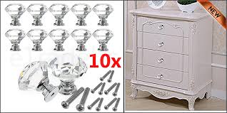 See your favorite crystals stores and crystal lightings discounted & on sale. 10x Clear 30mm Crystal Diamond Diamonte Handles Door Knob Drawer Cupboard Wardrobe
