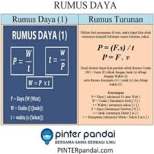 Rumus Daya Fisika P W T Penjelasan Contoh Soal Dan Jawaban Fisika Energi Keturunan
