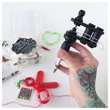 Black And Gold Tattoo Machine Kids Tattoo Machine Toy By Emilyroseart This Little Mini Tattoo Machine In Matte Black Is The Best Several Co Tattoos For Kids Mini Tattoos Tattoo Machine