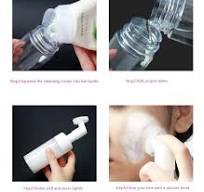 10Pcs Facial Cleanser Mousse Foam Bottles with Silicone Clean Brush 100ml-250ml Portable Soap Foaming Pump Dispenser Containers - AliExpress