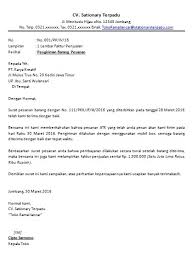 Contoh Surat Order Pengiriman