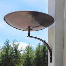 Birds will also love having a safe place to cool off and drink some water, and gardeners will love having a beautiful piece of sculpture to accent the plantings. Black Copper Achla Designs Bcb 01 Or Burnt Bracket Railing Birdbath Outdoor Decor Birds Gemslearninginstitute Com