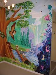From bold stripes to forest trees, add a fun and playful element to your child's room. Tree And Forest Themed Murals Mural Magic Wandmalerei Kinder Zimmer Wandbilder
