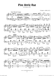 Download, print and view free sheet music. Free Joplin Pine Apple Rag Sheet Music For Piano Solo Pdf