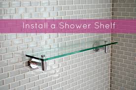 It is an excellent addition to most bathrooms and provides ample space for your daily essentials. Quick Tip How To Install A Shower Shelf Over Glass Or Ceramic Tiles Manmadediy