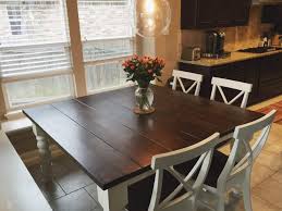 Square Baluster Table In Farmhouse Style Kitchen With X Back Dining Chairs Https Carp Kitchen Table Decor Farmhouse Dining Room Table Kitchen Table Settings