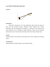 Alat musik tradisional dari indonesia bangsa indonesia merupakan bangsa yang kaya akan kebudayaan terutama di bidang kesenian yang pastinya ada berbagai macam. Alat Muzik Tradisional 199