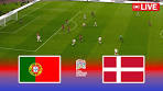 LIVE PORTUGAL vs DENMARK - UEFA Nations League 2025 ... - YouTube