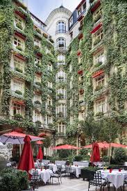 Hanging Out In The Courtyard Of The Plaza Athenee Paris Plaza Athenee Paris Travel