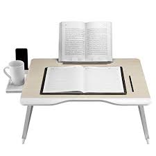 Folding Table Chunlan Portable Large Capacity Drawer Reading Frame Tablet Slot Laptops Up To 17 Inches Below Folding Table Table Coffee Table