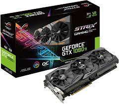 When we tested the asus rog strix geforce gtx 1080 ti oc we used asus gpu tweak ii to set three profiles, oc mode, game mode and silent and ran each test on all their settings. Amazon Com Asus Rog Strix Gtx1080ti O11g Gaming Geforce 11gb Oc Edition Vr Ready 5k Hd Gaming Hdmi Displayport Dvi Overclocked Pc Gddr5x Graphics Card Computers Accessories