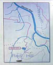 Red hill (the plantation) was first owned by 11 men who were granted 30,000 acres of land beginning at the mouth of falling river on the north fork of the roanoke river in brunswick county from thence. Red Hill Plantation Historical Marker