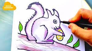 Comment dessiner un écureuil facile - YouTube