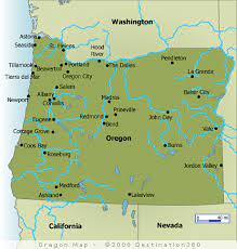 Oregon State Map With Cities Oregon Map - Oregon Coast Map