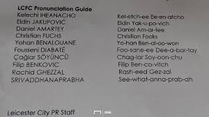 We did not find results for: Goal On Twitter Leicester S Good Guy Pr Making Sure We Know How To Properly Pronounce Player Names