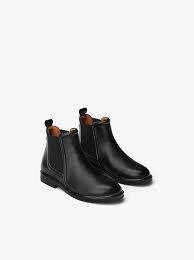 Elasticated Leather Ankle Boots View All Shoes Girl 6 14 Years Kids Zara Italy Chelsea Ankle Boots Leather Ankle Boots Boots