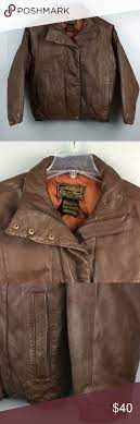 Eddie Bauer Vintage Leather Goose Down Jacket Sz S Down Jacket Jackets Clothes Design