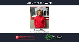 Seneca's Miller named Zimmer's Athlete of the Week
