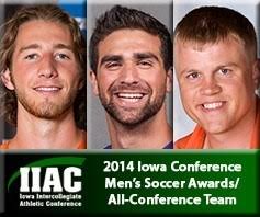 Iowa Conference Men's Soccer Awards, All-Conference Team Announced