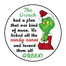 I think i may have to have a special jar for them with an adorable. Amazon Com Christmas Grinch Stickers Tags Labels Stickers Candy Canes Handmade