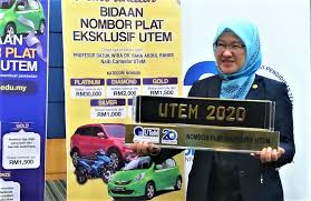 Semakan no plat terkini kereta motor online : Utem Buka Bidaan Nombor Plat Eksklusif