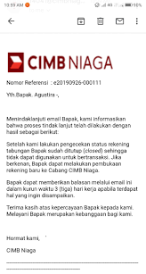 Cara menutup kart kredit chimb niaga : Rekening Tabungan Cimb Niaga Ditutup Sepihak Karena Ada Tunggakan Kartu Kredit Media Konsumen