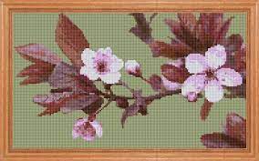 Free cross stitch patterns dogwood flower. Pink Dogwood Counted Cross Stitch Pattern Sewing Fiber Cross Stitch Minyamarket Com