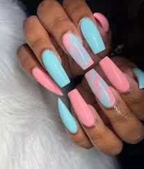 Nail art ideas to inspire your manicures through labor day. 50 Simple Summer Nails Colors Designs 2019 6 Recipeess Com Cotton Candy Nails Long Acrylic Nail Designs Coffin Nails Designs