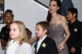 It has been revealed that four of her children; Knox And Vivienne Jolie Pitt 5 Things To Know About Angelina Jolie And Brad Pitt S Youngest Children Twins Already Destined For Fame South China Morning Post