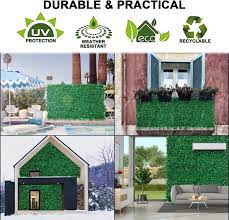 Once your panels are prepped simply use temporary hooks, nails, thumbtacks, a staple gun, or an iron net with ties to fully assemble. Buy Artificial Boxwood Panel 24 Pcs Faux Boxwood Hedge Wall Panels As Greenery Backdrop 24 X 16 Inch Boxwood Hedge Mat For Indoor Wall Decoration And Outdoor Balcony Garden Fence Online In Indonesia B08jln8mkb