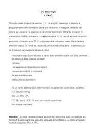 0% il 0% ha trovato inutile questo documento, contrassegna questo documento come inutile. Caso Clinico Infermieristica Primo Anno Docsity