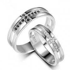 Matching Christian Cross Wedding Engagement Rings Set With Cz Stones Egifts2u Com Christian Wedding Rings Christian Engagement Rings Wedding Ring Designs