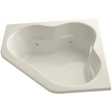 Five bathing technologies offer unique experiences with real benefits. Kohler K 1160 47 Almond Tercet Collection 60 Drop In Jetted Whirlpool Bath Tub With Center Drain Faucetdirect Com