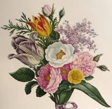 1800s Bouquet Of Flowers Art Print John Henry Hopkins Floral Etsy In 2020 Flower Art Botanical Illustration Botanical Floral Prints