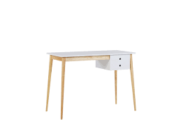 Messen sie den verfügbaren platz aus und legen sie die stellfläche mit zeitungen aus. Schreibtisch Weiss Heller Holzfarbton 106 X 48 Cm Ebeme Beliani De