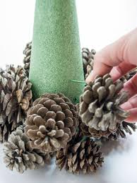 Shop bulk products · fun & easy project ideas · easy return guarantee Turn Pine Cones Into A Tabletop Christmas Tree Hgtv