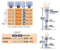 Sigvaris Size Charts Compression Stockings