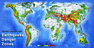 Earthquake Danger Zone Seismic Hazard Zones World Map World Earthquake Map Earthquake Map Earthquake