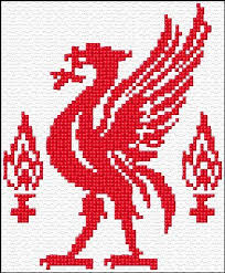 Here is the pattern for my one row (reversible) lace scarf: Cross Stitch Liverpool Logo Xstitch Chart Design Free Cross Stitch Designs Cross Stitch Calculator Cross Stitch Patterns Free